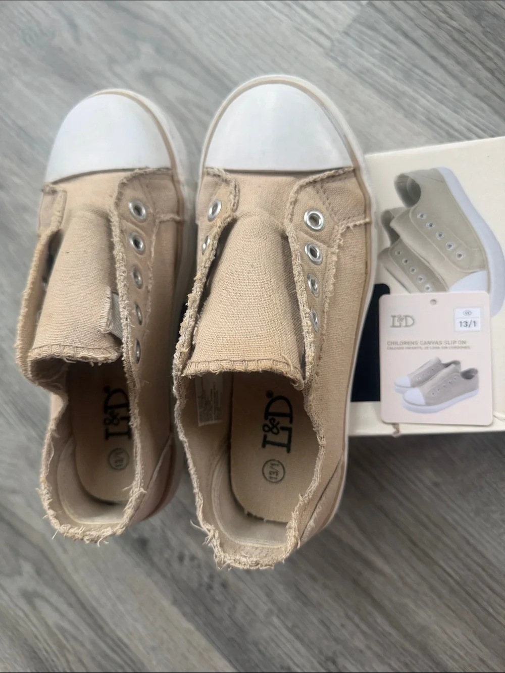 Children’s canvas slip on, shoes